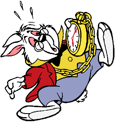 The White Rabbit Clipart from Disney's Alice in Wonderland ...