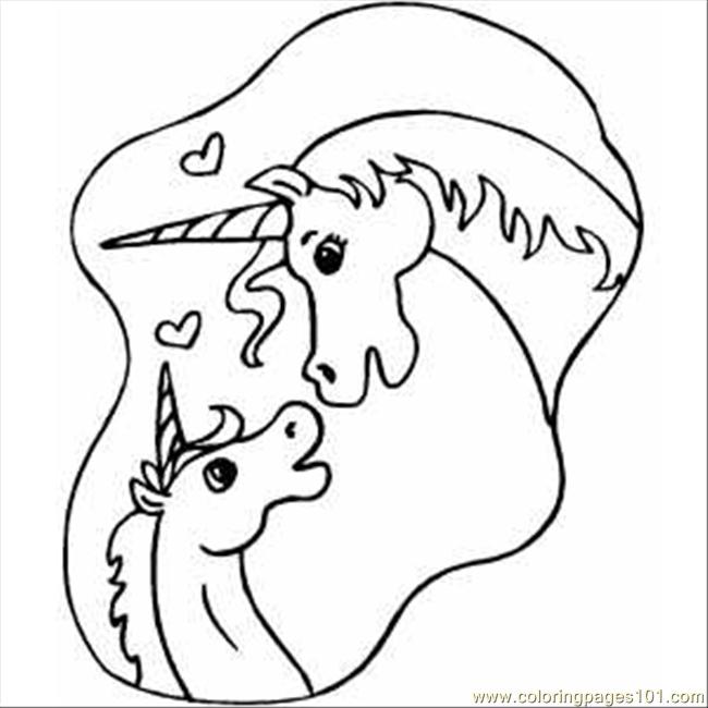 Unicorn Coloring Pages