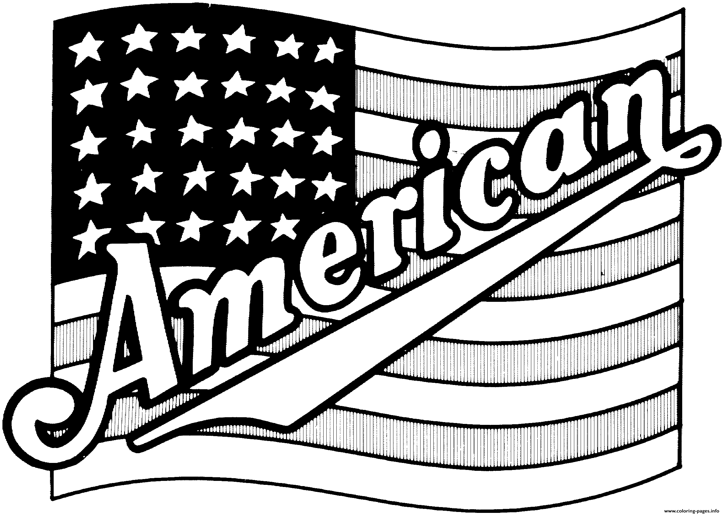 FLAG Coloring Pages Free Printable