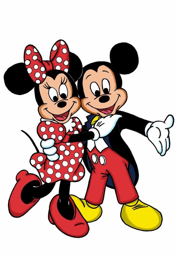 Clipart mickey si minnie