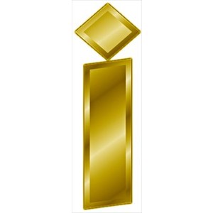 Free gold-letter-i- Clipart - Polyvore