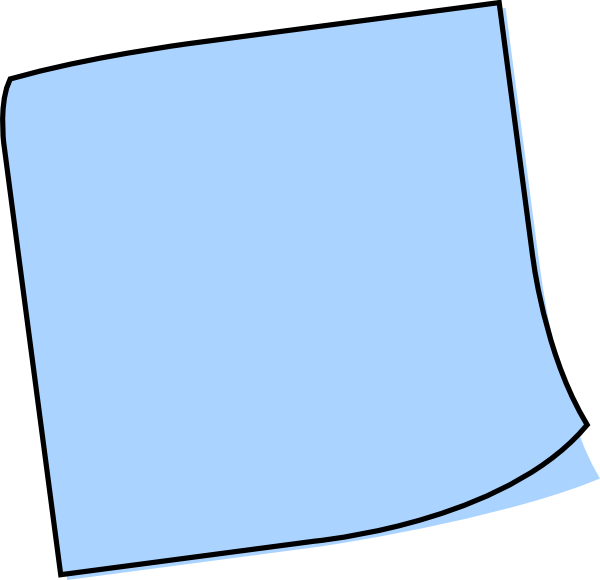 Post it notes clipart - ClipartFox