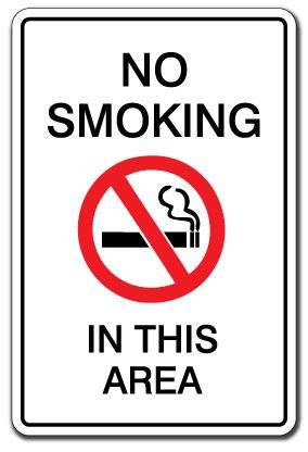 NO SMOKING IN THIS AREA Warning Sign non smoke signs: Street Signs ...