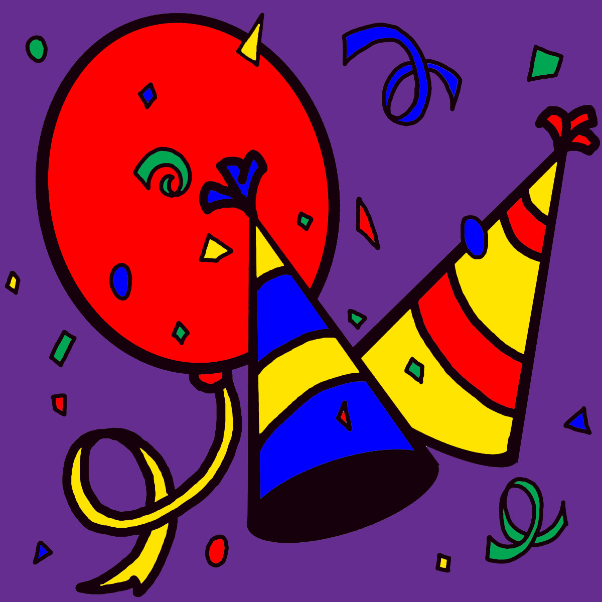 New Year's Banner Clipart