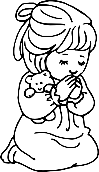 Black Boy Praying Clipart