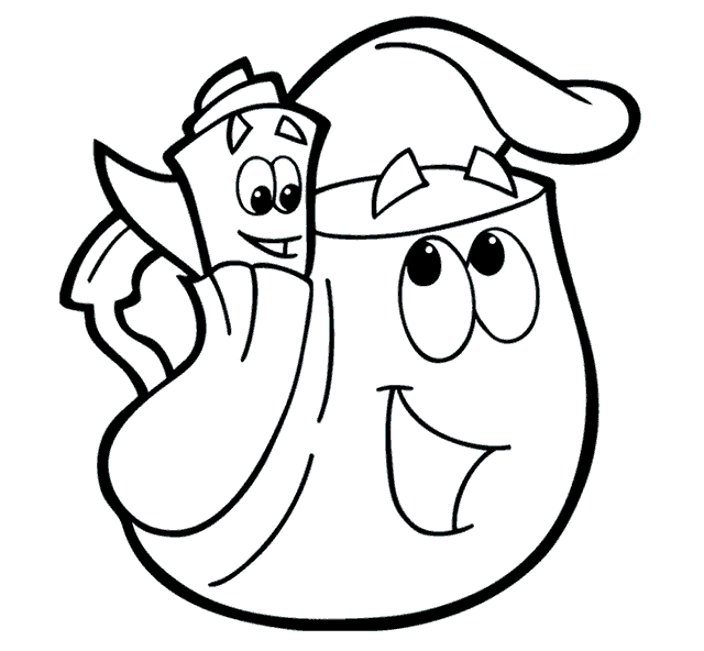 Backpack Coloring Page - Free Clipart Images