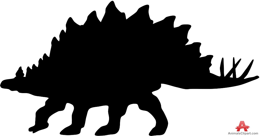 Dinosaur silhouette clipart free
