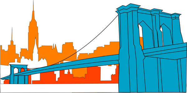 Brooklyn bridge clip art