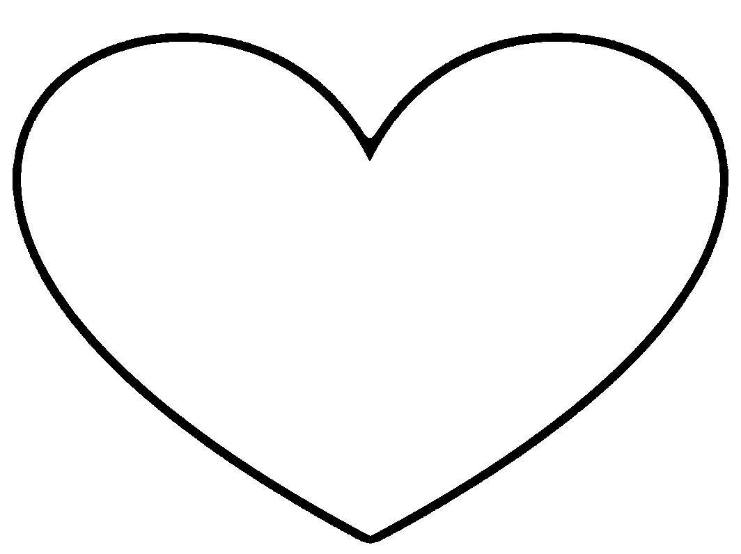 Heart clip art outline