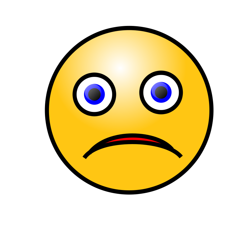 Clipart - Emoticons: Sad face