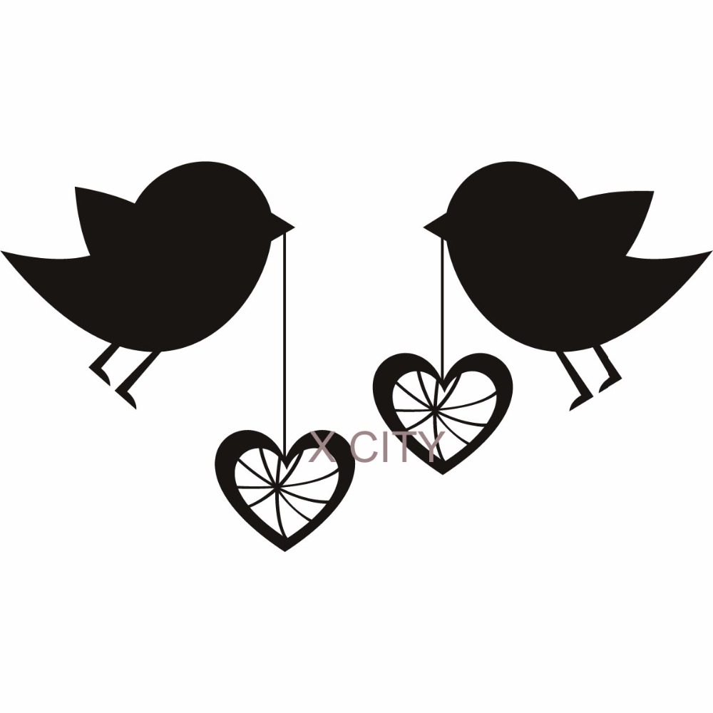 Heart love stencil clipart black white