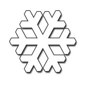 Clipart snowflake black and white - ClipartFox