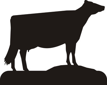 Cow head clipart black and white ffa