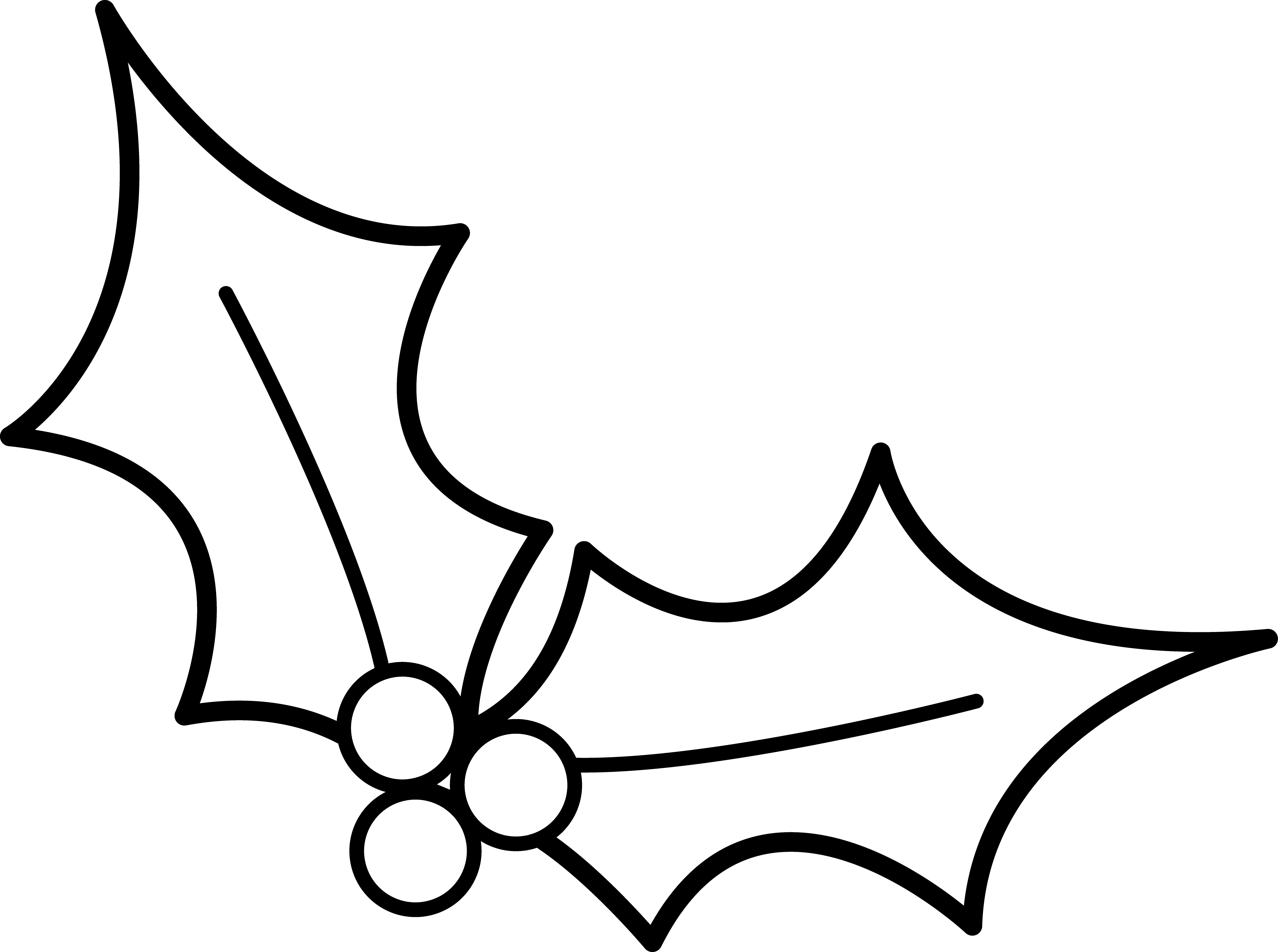 Best Christmas Clipart Black And White #7304 - Clipartion.com