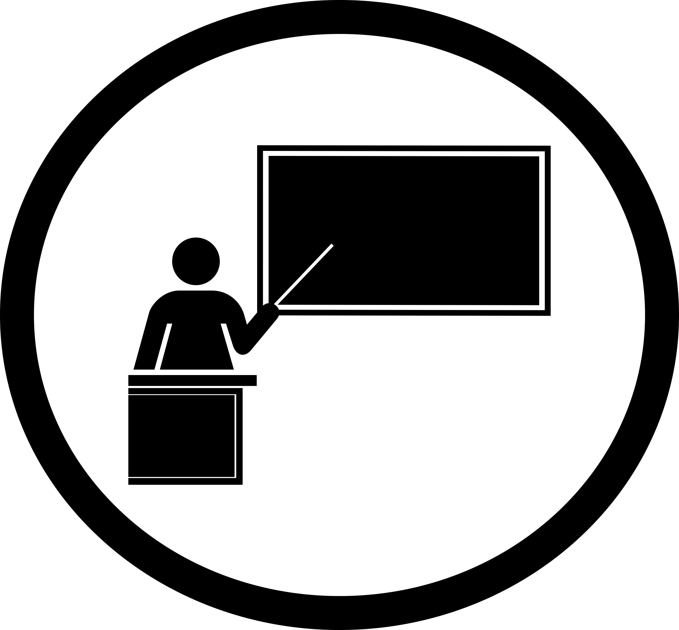 Clipart - Presentation icon (female)