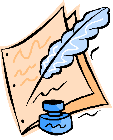 Writing reflection clipart
