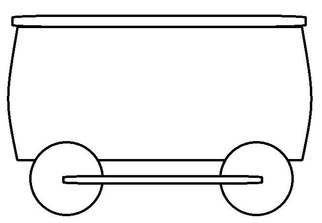 Train engine clip art black and white