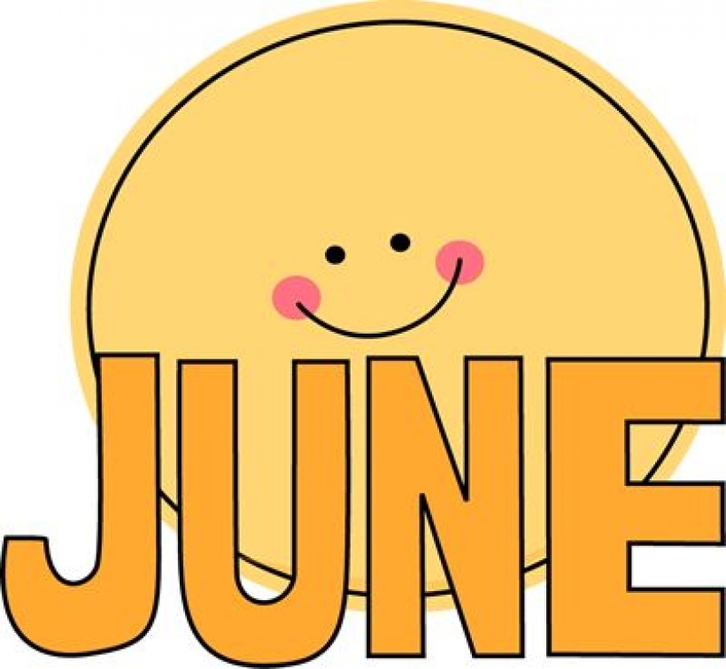 free month clip art month of june sun clip art image the word ...