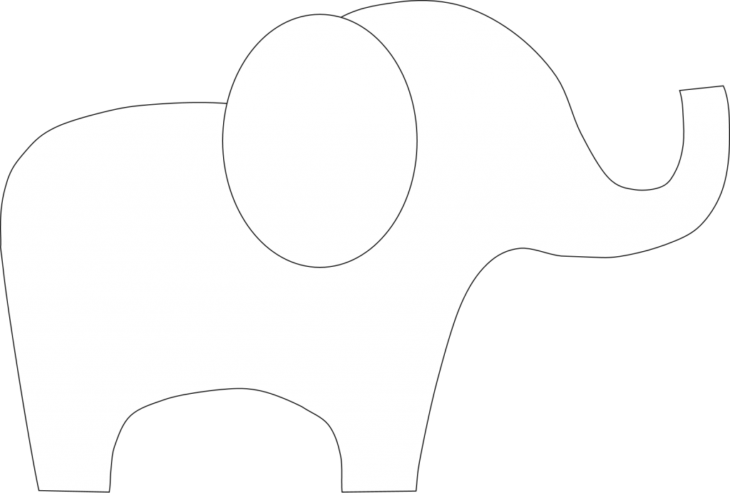 Elephant Outline - Clipartion.com