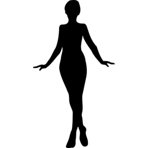 Girl shadow clipart