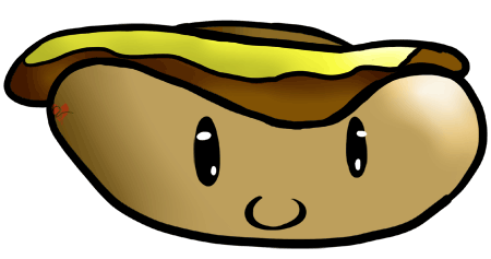 Cartoon Hot Dog Clipart,Echo's Hot Dog Clipart from Fast Food ...