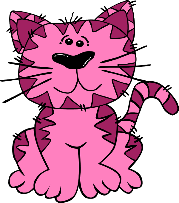 Cartoon cat sitting clipart best
