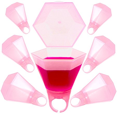 Amazon.com: Shot Glass Ring Set for Bachelorette Party, Bridal ...