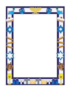 Star of david, A well and Menorah