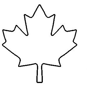Leaf outline fall leaves outline clipart 3