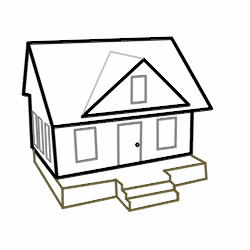 Drawing cartoon houses