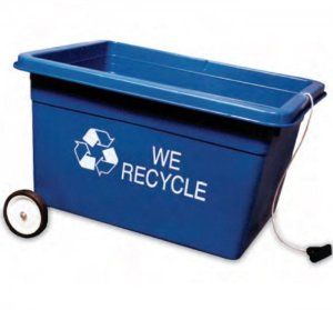 Amazon.com - Recycle Bin Wheel Kit (Black) (6"H x 18"W x 2"