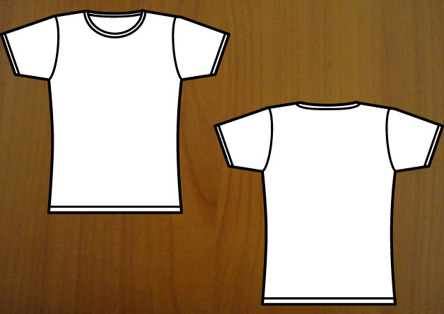 Girl's t-shirt template | Free Download T Shirt Template