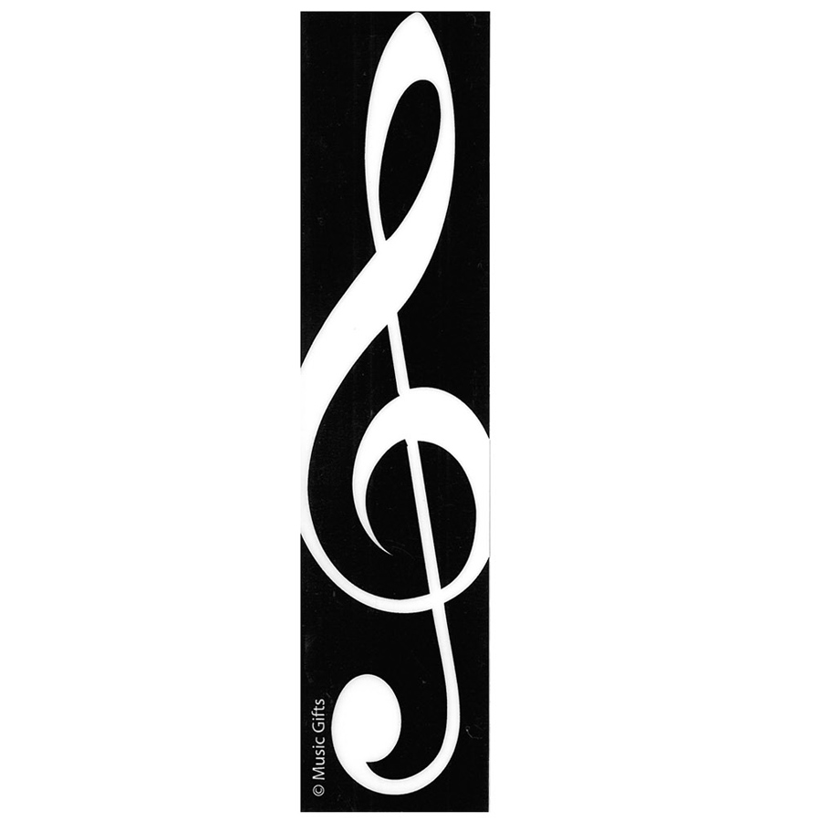 Music in Motion: PLASTIC BOOKMARK Treble Clef