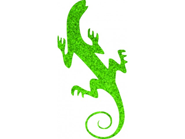 Gecko 03 glitter tattoo stencil | glitterify.