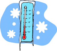 Empty thermometer clip art