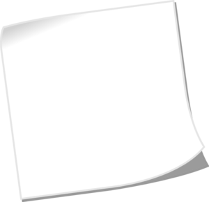 Note Blank White2 clip art - vector clip art online, royalty free ...