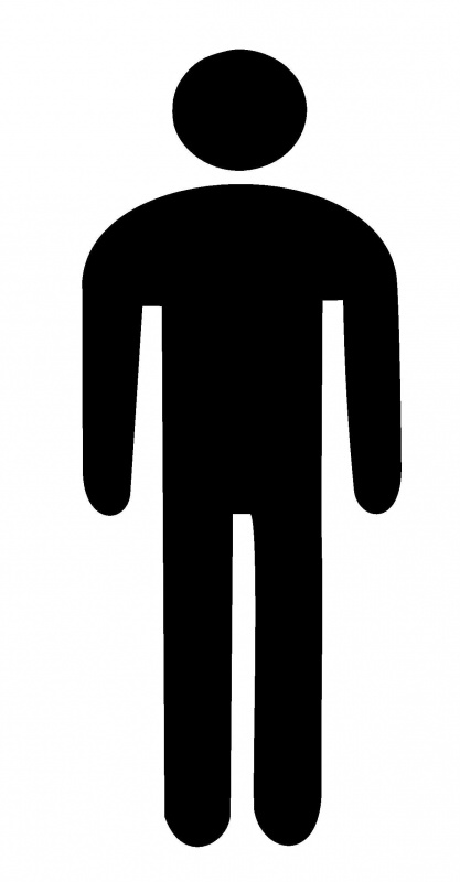 Muursticker Pictogram Toilet dame of toilet man | MUURSTICKERS ...