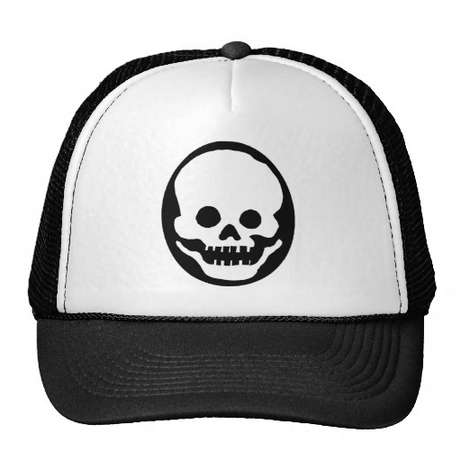 Skeleton Mask Mesh Hat from Zazzle.