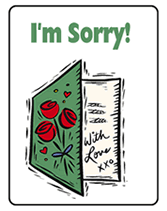 I'm Sorry Free Printable Greeting Cards Template Apology