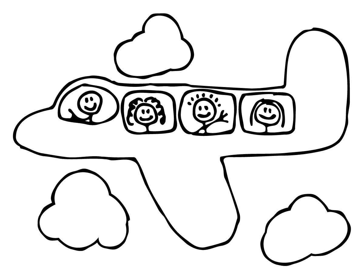 Airplane Outline Image Page Images