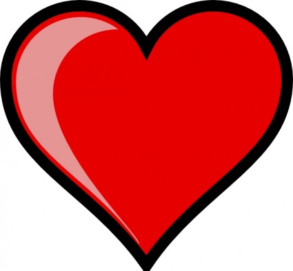 Valentine heart outline Free vector for free download (about 10 ...