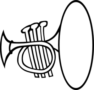Silly Trumpet clip art - vector clip art online, royalty free ...