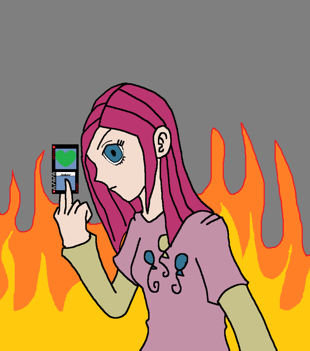 Pinkamena Diane Pie human Joker Undead card by BleedmanWorld on ...