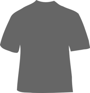 Gray T-shirt Clip Art - vector clip art online ...