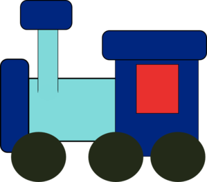 Toy Train clip art - vector clip art online, royalty free & public ...