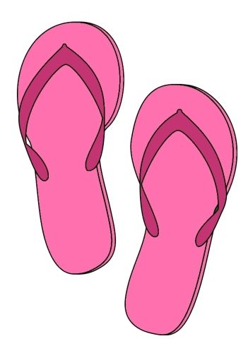 Flip Flop Outline - ClipArt Best