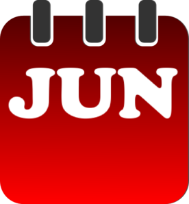 June Calendar clip art - vector clip art online, royalty free ...