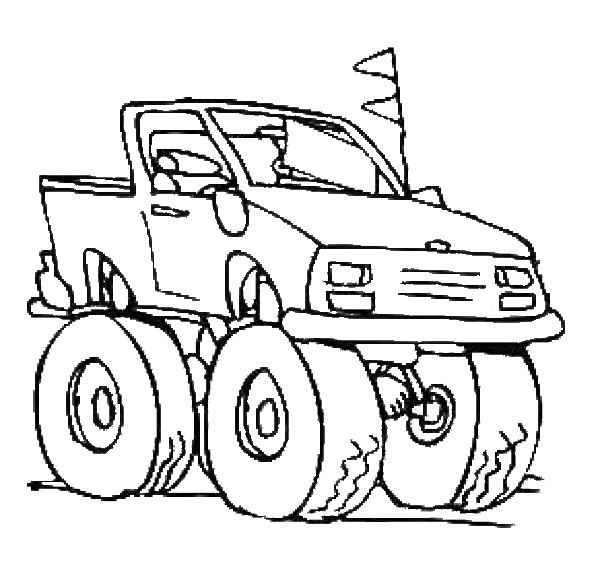 Monster Truck Coloring Pages | Coloring Pages To Print