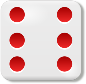 Dice 6 Clip Art - vector clip art online, royalty ...