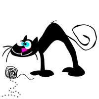 Cat Art Cartoon Cat Animated Gif By Catshome This Is An Animated Gif